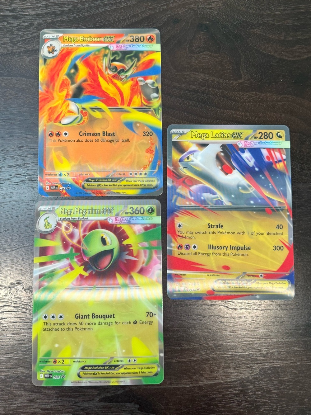Pokémon Card Lot 1,095 Cards + 3 Jumbo Mega EX | Mixed Sets